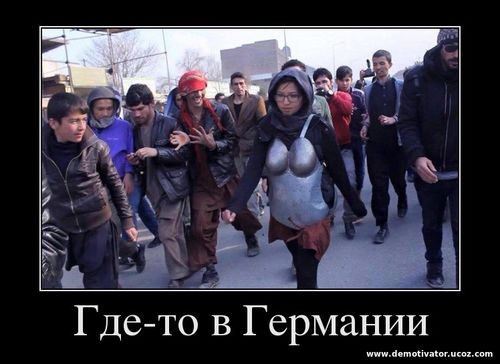 Демотиваторы про Германию - Мусульмане насилуют европейку