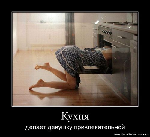 Сексуальная девушка на кухне